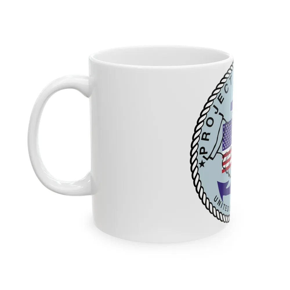 Project Handclasp Navy - White Coffee Mug-Go Mug Yourself