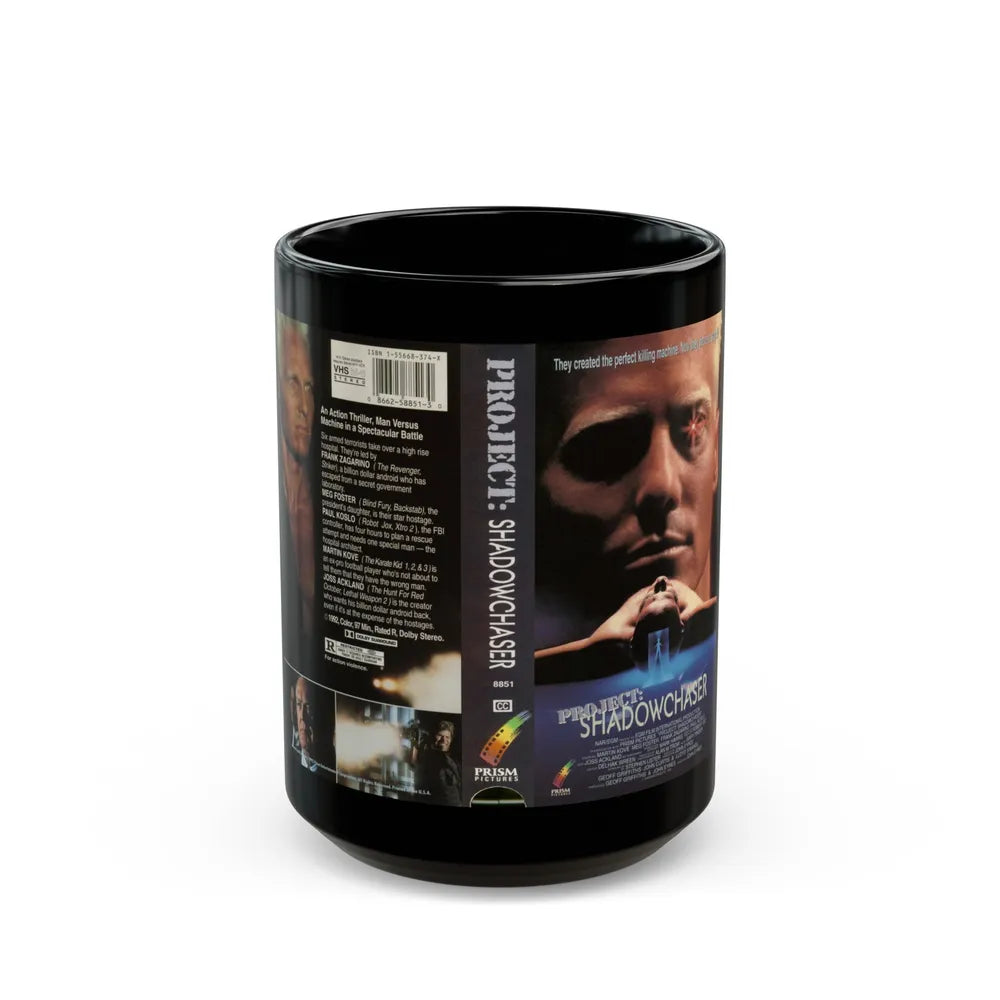 PROJECT SHADOWCHASER (VHS COVER) - Black Coffee Mug-15oz-Go Mug Yourself