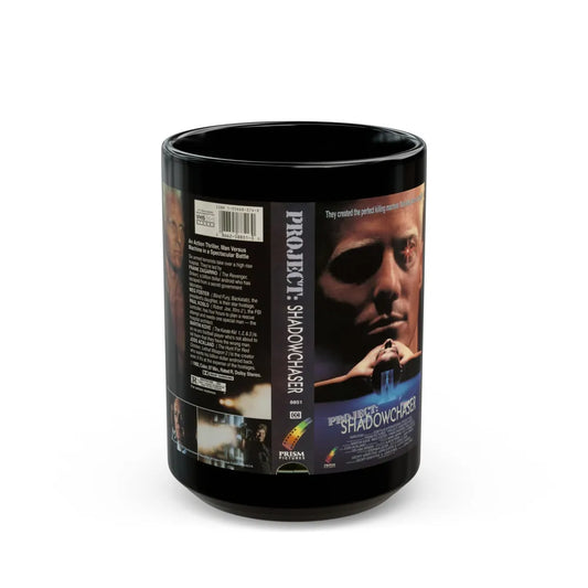 PROJECT SHADOWCHASER (VHS COVER) - Black Coffee Mug-15oz-Go Mug Yourself