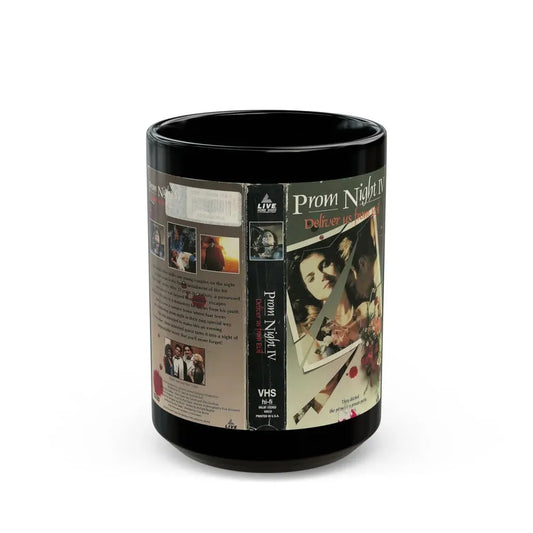 PROM NIGHT IV DELIVER US FROM EVIL (VHS COVER) - Black Coffee Mug 15oz - Go Mug Yourself