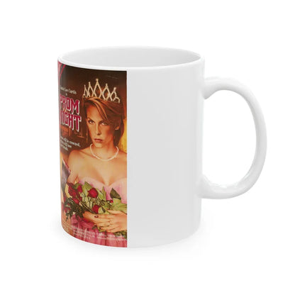 PROM NIGHT JAMIE LEE CURTIS (VHS COVER) - White Coffee Mug-Go Mug Yourself