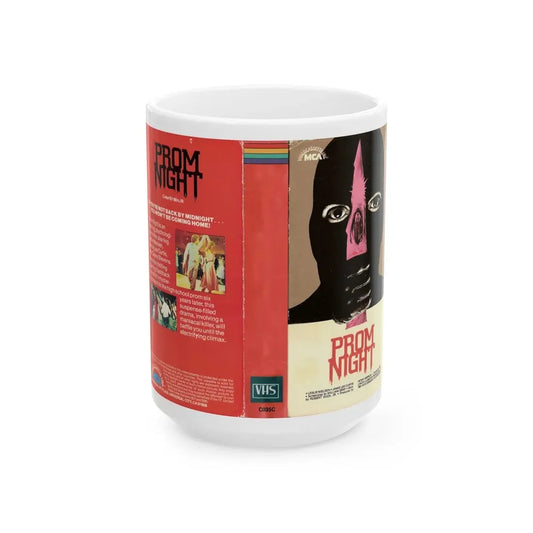 PROM NIGHT MCA (VHS COVER) - White Coffee Mug 15oz - Go Mug Yourself