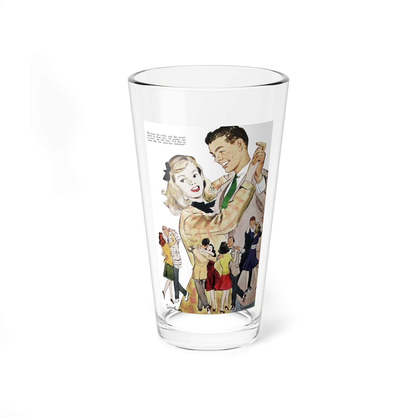 Promise Kept, Good Housekeeping, January 1942 (Magazine Illustration) Pint Glass 16oz-16oz-Go Mug Yourself