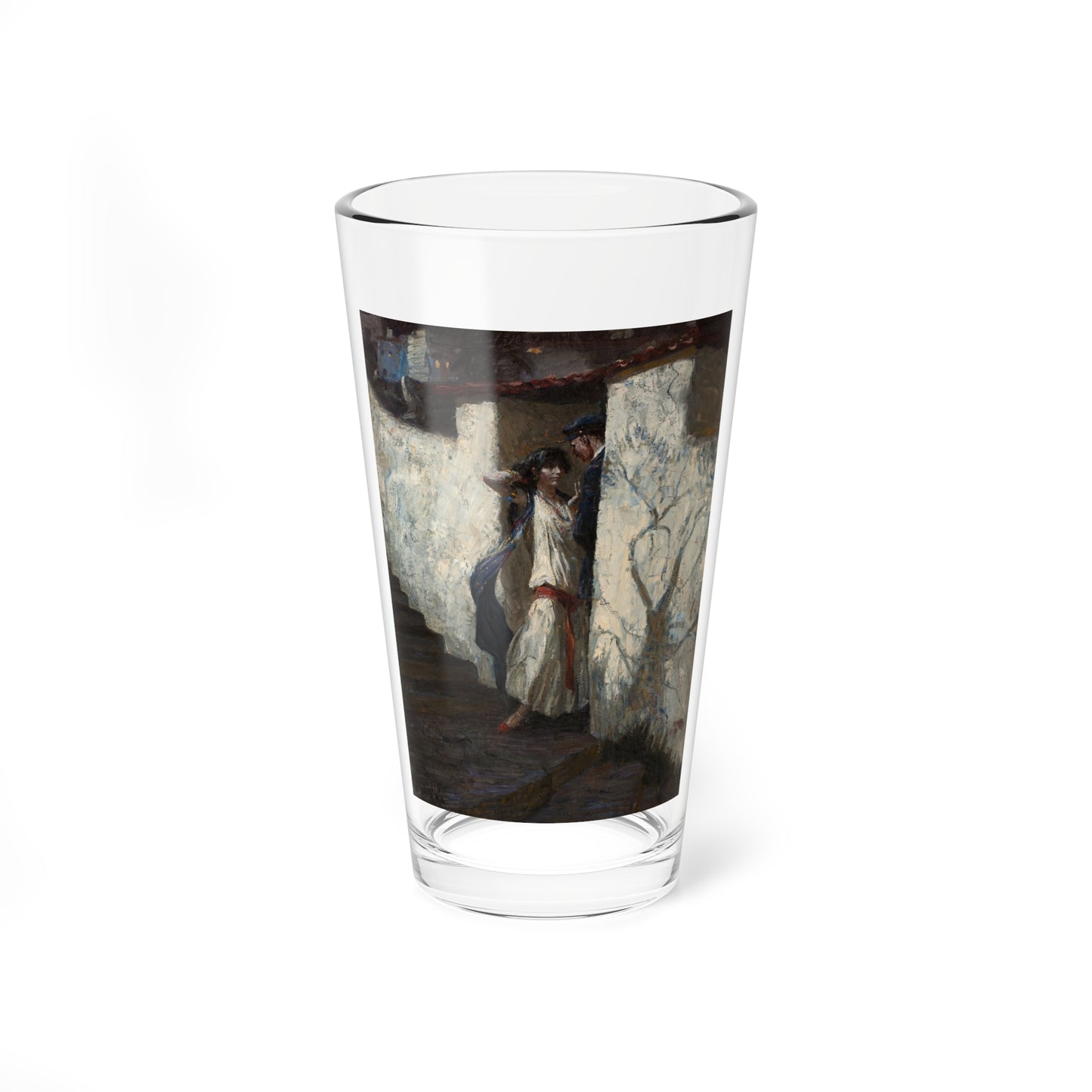 Promise You Will Come, 1922 (Magazine Illustration) Pint Glass 16oz-16oz-Go Mug Yourself