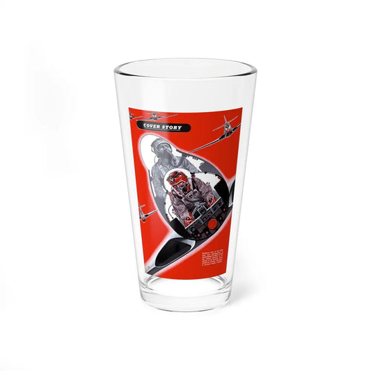 Prone Pilot, 1949 (Magazine Illustration) Pint Glass 16oz-16oz-Go Mug Yourself