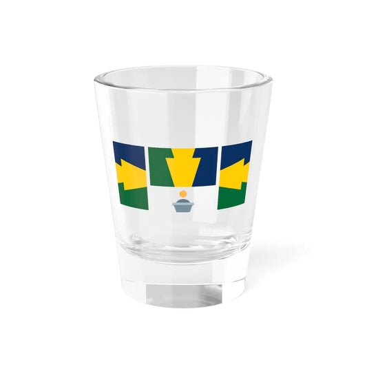 Proper display of the Keystone Flag (United States) Shot Glass 1.5oz 1.5oz - Go Mug Yourself
