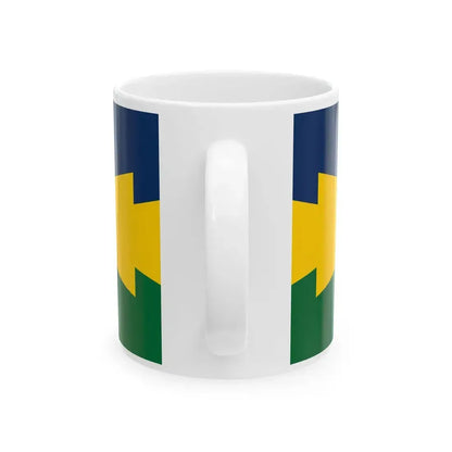 Proper display of the Keystone Flag (United States) White Coffee Mug - Go Mug Yourself