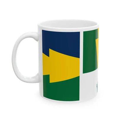 Proper display of the Keystone Flag (United States) White Coffee Mug - Go Mug Yourself