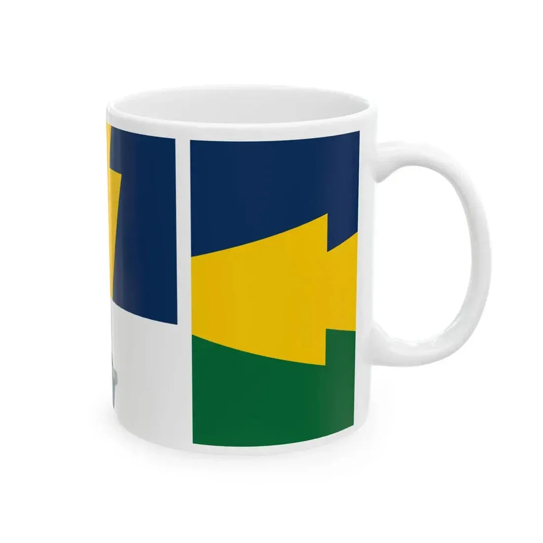 Proper display of the Keystone Flag (United States) White Coffee Mug - Go Mug Yourself