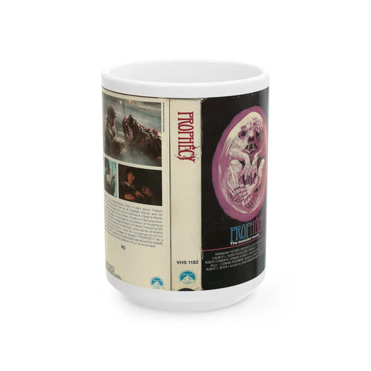 PROPHECY THE MONSTER MOVIE (VHS COVER) - White Coffee Mug-15oz-Go Mug Yourself