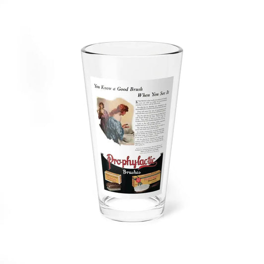Prophylactic ad, McCall's magazine, September1922 (Magazine Illustration) Pint Glass 16oz 16oz - Go Mug Yourself