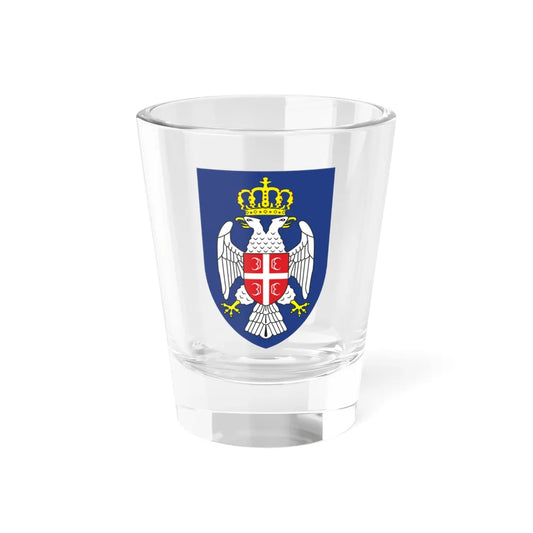 Proposal coat of arms of the United Serb Republic (Serbia) (Coat of Arms) Shot Glass 1.5oz 1.5oz - Go Mug Yourself