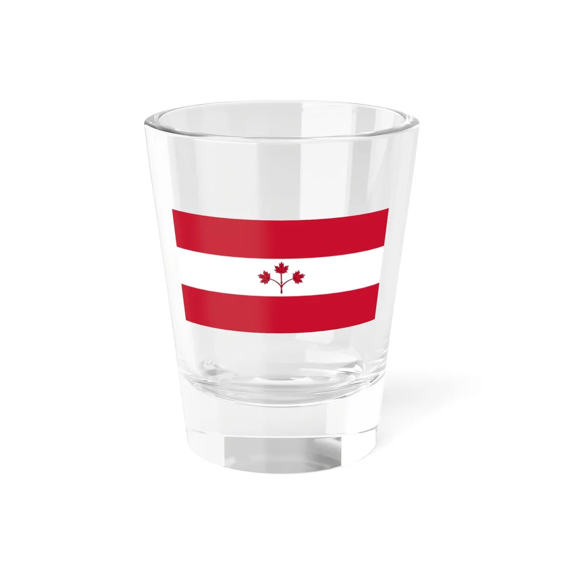 Proposal for Flag of Canada by George Stanley - Option B 1964 (Canada) Shot Glass 1.5oz 1.5oz - Go Mug Yourself