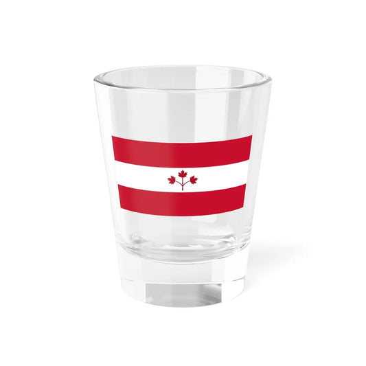Proposal for Flag of Canada by George Stanley - Option B 1964 (Canada) Shot Glass 1.5oz 1.5oz - Go Mug Yourself