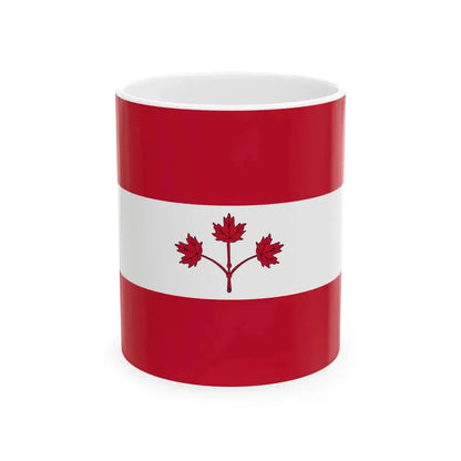 Proposal for Flag of Canada by George Stanley - Option B 1964 (Canada) White Coffee Mug 11oz - Go Mug Yourself