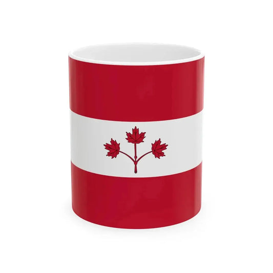 Proposal for Flag of Canada by George Stanley - Option B 1964 (Canada) White Coffee Mug 11oz - Go Mug Yourself