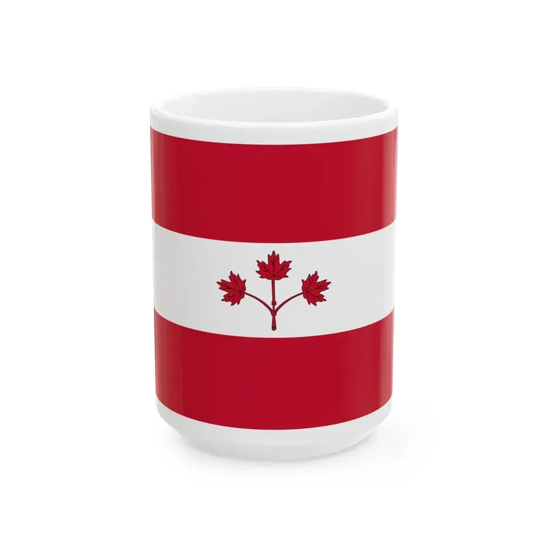 Proposal for Flag of Canada by George Stanley - Option B 1964 (Canada) White Coffee Mug 15oz - Go Mug Yourself