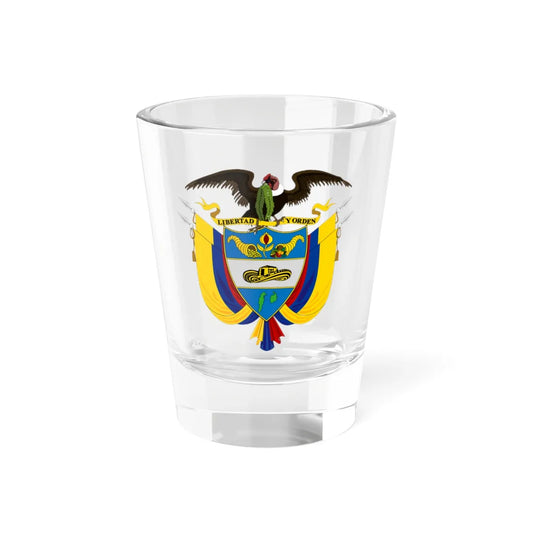 Proposal of coat of arms of Colombia 2009 (Colombia) (Coat of Arms) Shot Glass 1.5oz 1.5oz - Go Mug Yourself