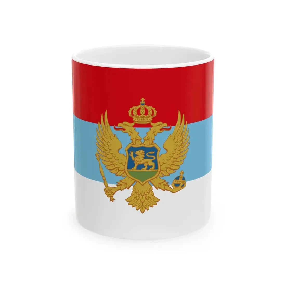 Propose flag of Montenegro (Montenegro) White Coffee Mug 11oz - Go Mug Yourself