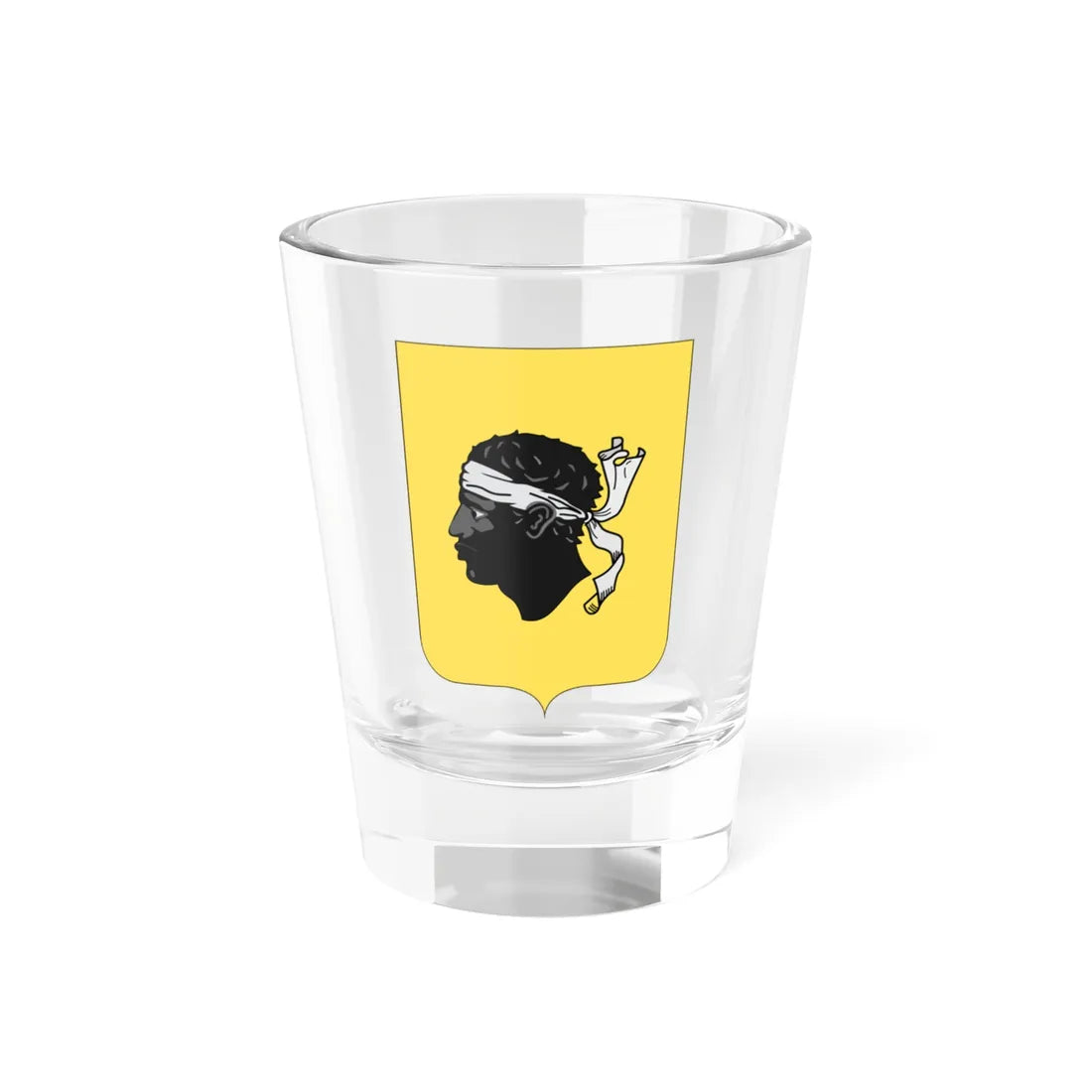 Proposed Arms of Italian Corsica 1910 (Italy) (Coat of Arms) Shot Glass 1.5oz 1.5oz - Go Mug Yourself