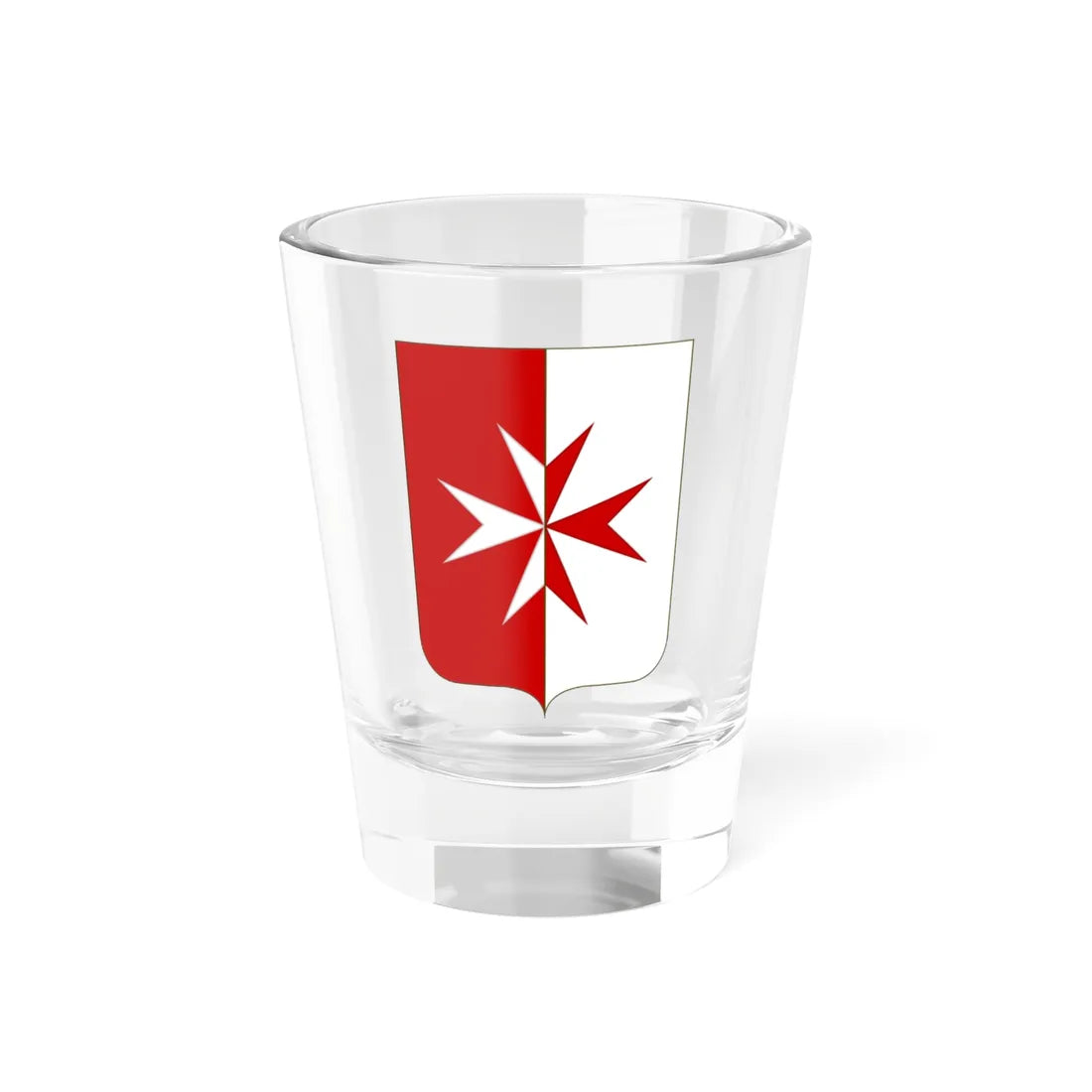 Proposed Arms of Italian Malta 1910 (Italy) (Coat of Arms) Shot Glass 1.5oz 1.5oz - Go Mug Yourself