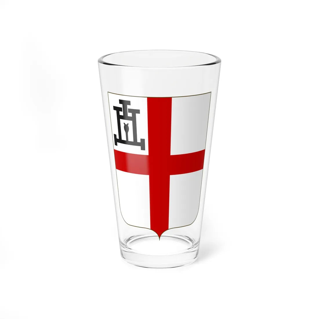 Proposed Arms of Liguria 1910 (Italy) (Coat of Arms) Pint Glass 16oz 16oz - Go Mug Yourself