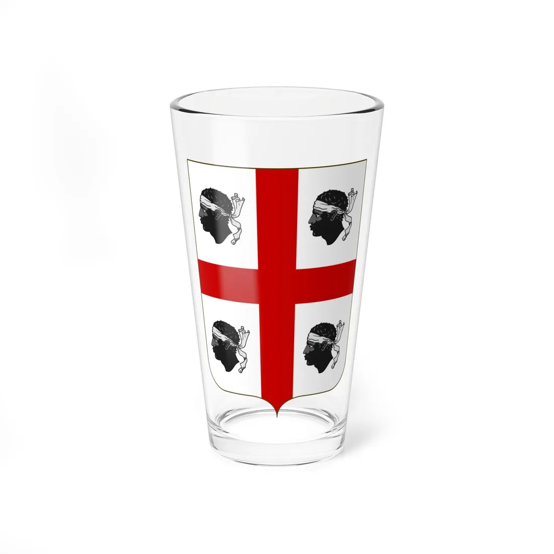 Proposed Arms of Sardinia 1910 (Italy) (Coat of Arms) Pint Glass 16oz 16oz - Go Mug Yourself