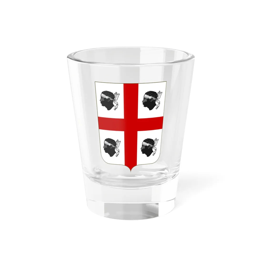 Proposed Arms of Sardinia 1910 (Italy) (Coat of Arms) Shot Glass 1.5oz 1.5oz - Go Mug Yourself