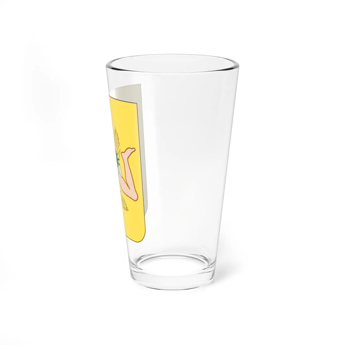 Proposed Arms of Sicily 1910 (Italy) (Coat of Arms) Pint Glass 16oz - Go Mug Yourself