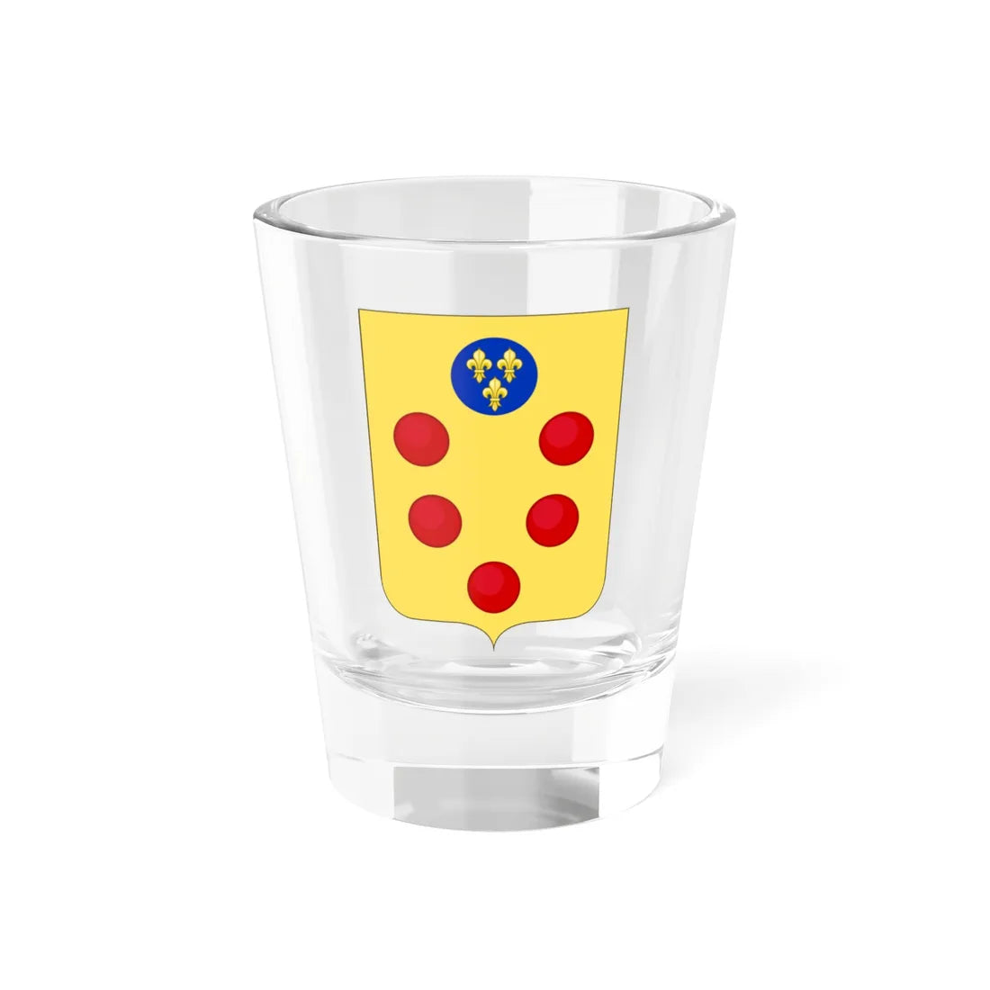 Proposed Arms of Tuscany 1910 (Italy) (Coat of Arms) Shot Glass 1.5oz 1.5oz - Go Mug Yourself