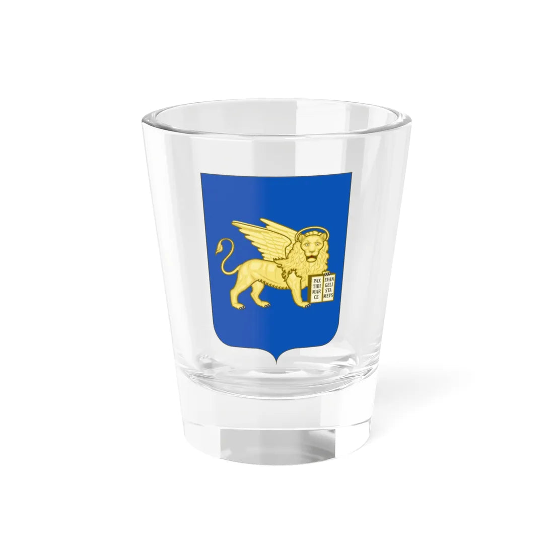 Proposed Arms of Venezia Euganea 1910 (Italy) (Coat of Arms) Shot Glass 1.5oz 1.5oz - Go Mug Yourself