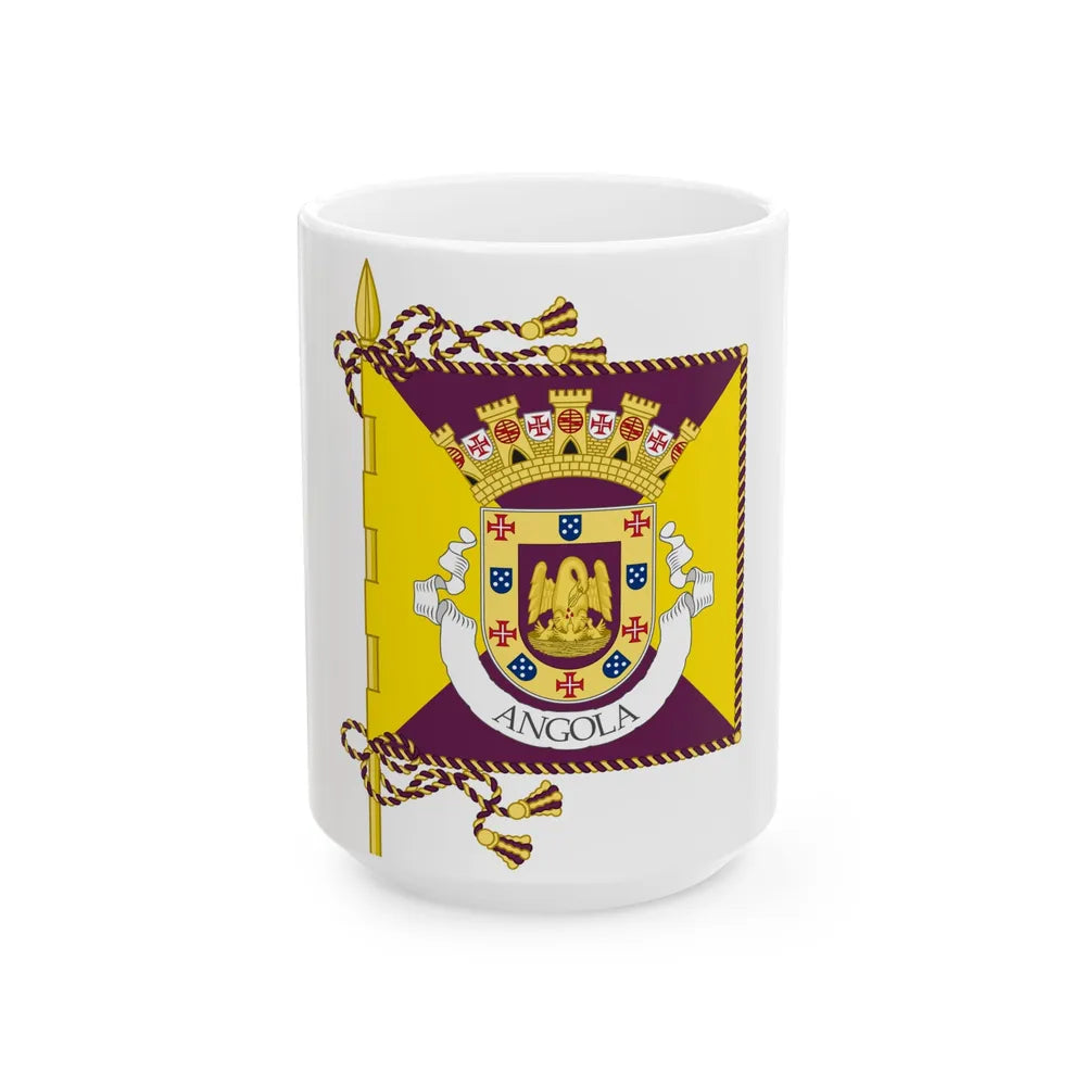 Proposed banner of Portuguese Angola 1932 (Angola) White Coffee Mug 15oz - Go Mug Yourself