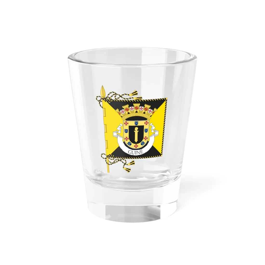 Proposed banner of Portuguese Guinea 1932 (Guinea) Shot Glass 1.5oz 1.5oz - Go Mug Yourself