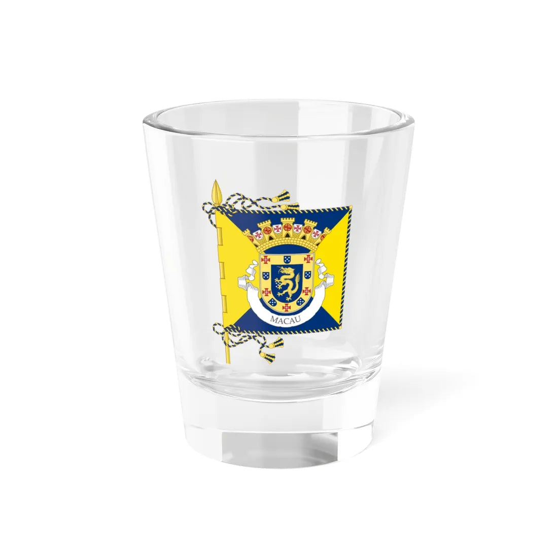 Proposed banner of Portuguese Macau 1932 (Portugal) Shot Glass 1.5oz 1.5oz - Go Mug Yourself