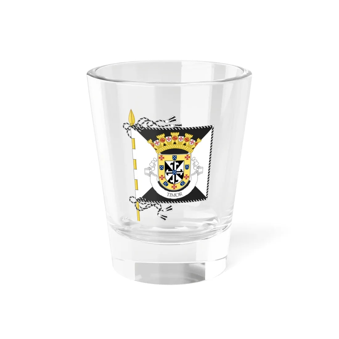 Proposed banner of Portuguese Timor 1932 (Portugal) Shot Glass 1.5oz 1.5oz - Go Mug Yourself