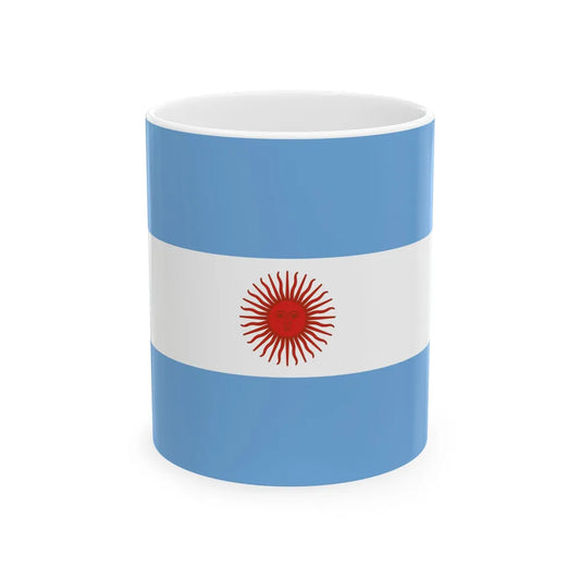 Proposed Civil Flag for Argentina 4 (Argentina) White Coffee Mug 11oz - Go Mug Yourself