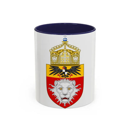 Proposed Coat of Arms East Africa 1914 - Accent Coffee Mug 11oz Navy - Go Mug Yourself