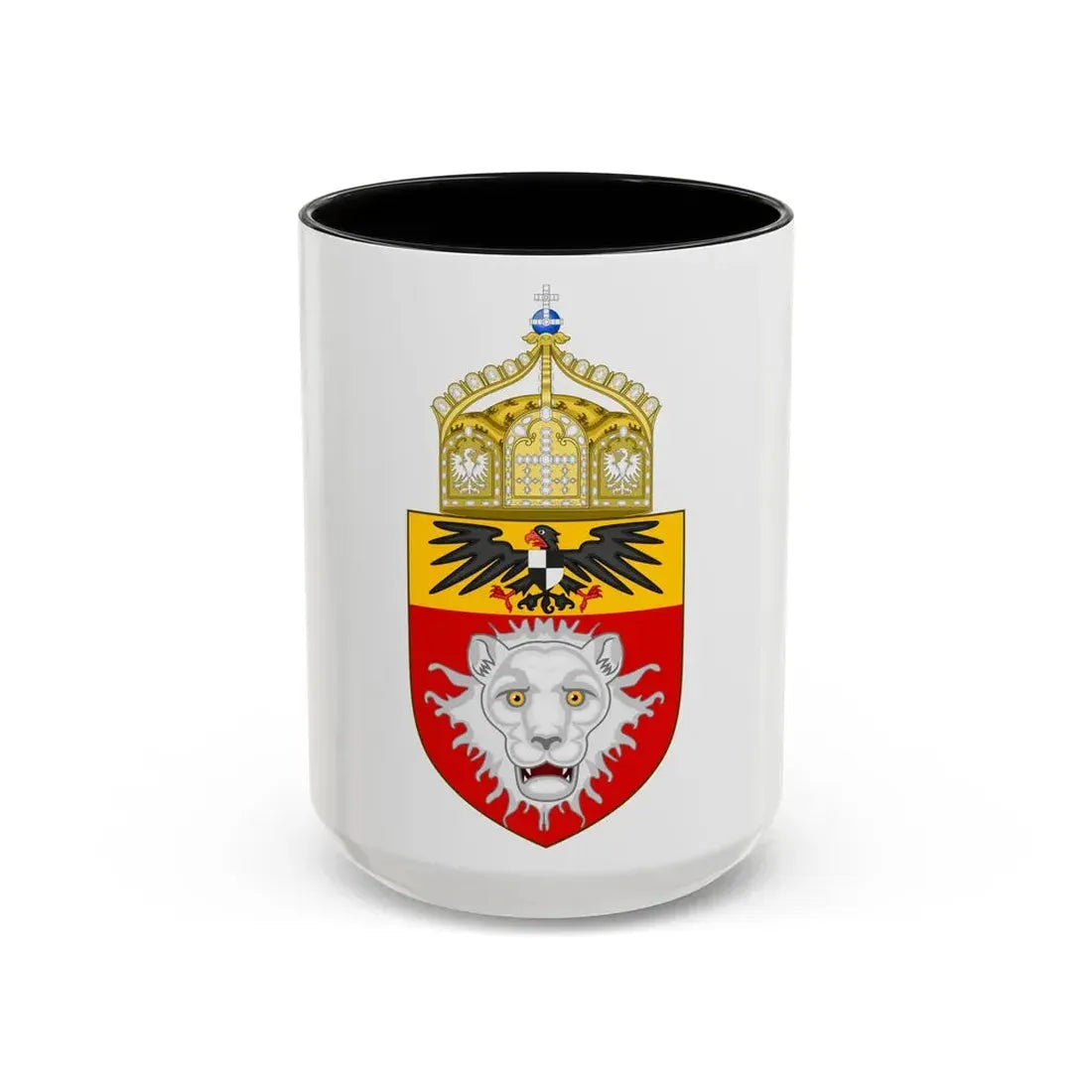 Proposed Coat of Arms East Africa 1914 - Accent Coffee Mug 15oz Black - Go Mug Yourself