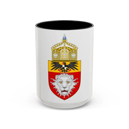 Proposed Coat of Arms East Africa 1914 - Accent Coffee Mug 15oz Black - Go Mug Yourself