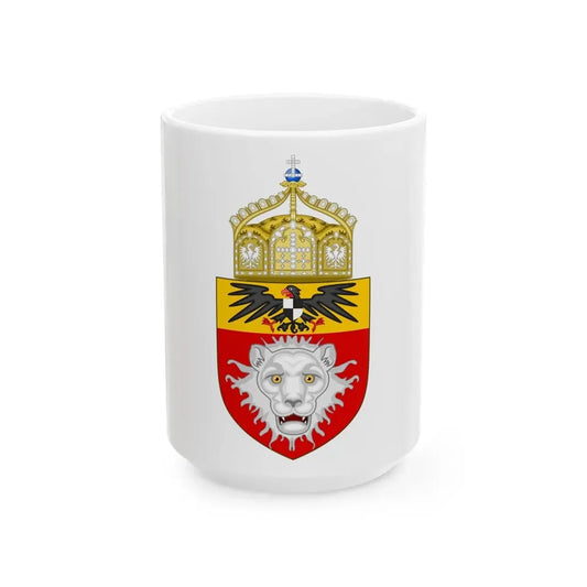 Proposed Coat of Arms East Africa 1914 - White Coffee Mug 15oz - Go Mug Yourself