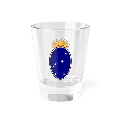 Proposed coat of arms for the National Territory of La Pampa 1919 (Argentina) (Coat of Arms) Shot Glass 1.5oz 1.5oz - Go Mug Yourself