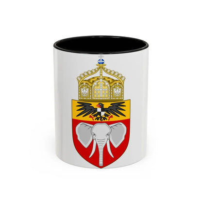 Proposed Coat of Arms Kamerun 1914 - Accent Coffee Mug 11oz Black - Go Mug Yourself