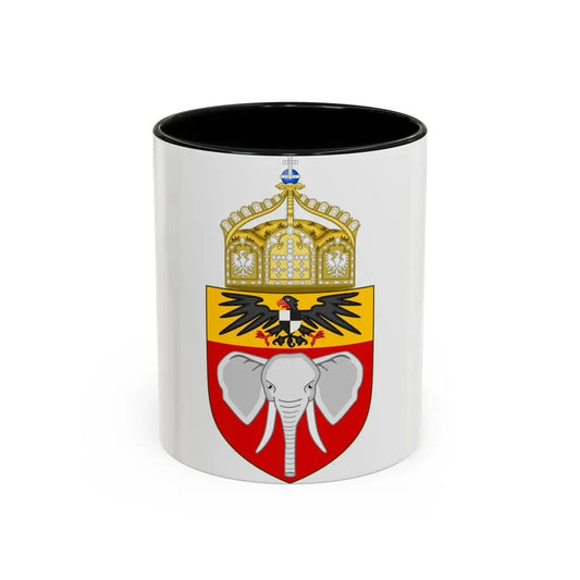 Proposed Coat of Arms Kamerun 1914 - Accent Coffee Mug 11oz Black - Go Mug Yourself
