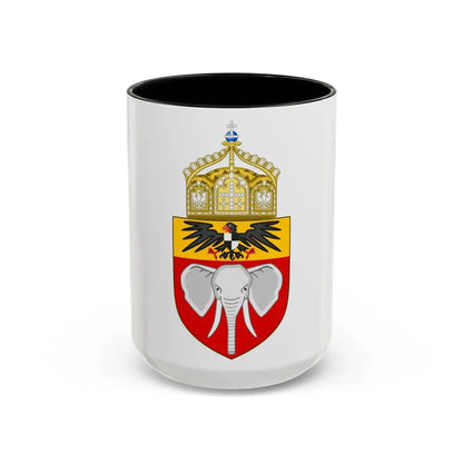 Proposed Coat of Arms Kamerun 1914 - Accent Coffee Mug 15oz Black - Go Mug Yourself