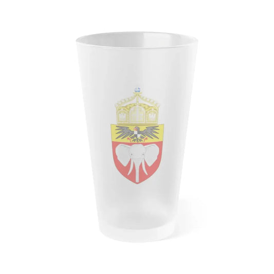 Proposed Coat of Arms Kamerun 1914 - Frosted Pint Glass 16oz Default Title - Go Mug Yourself