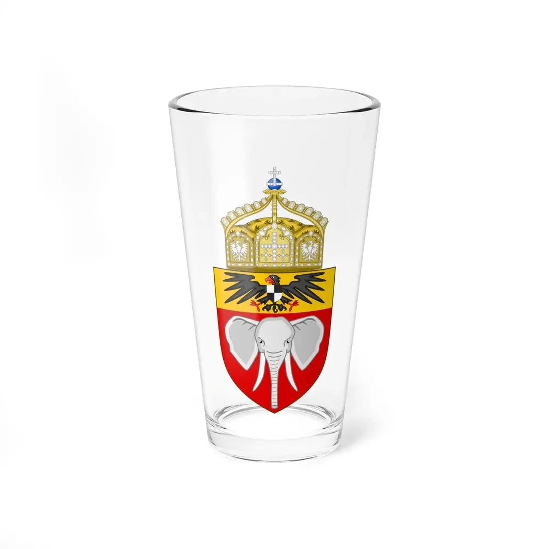 Proposed Coat of Arms Kamerun 1914 - Pint Glass 16oz 16oz - Go Mug Yourself