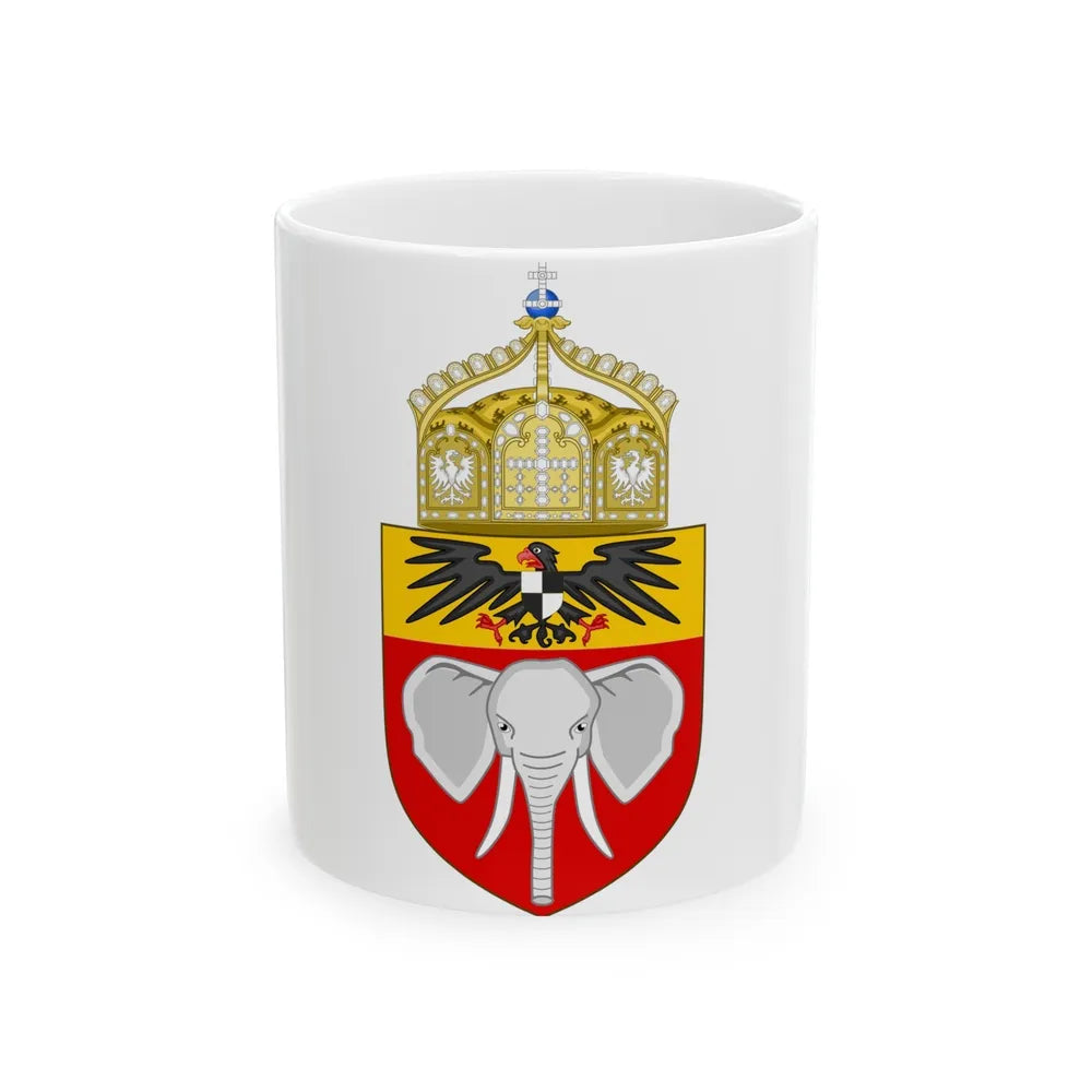 Proposed Coat of Arms Kamerun 1914 - White Coffee Mug-11oz-Go Mug Yourself