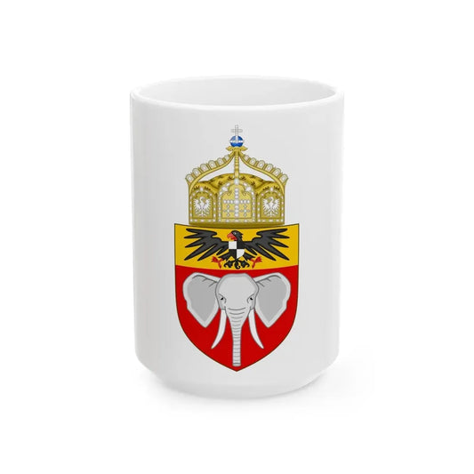 Proposed Coat of Arms Kamerun 1914 - White Coffee Mug 15oz - Go Mug Yourself