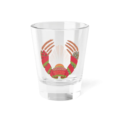 Proposed coat of arms of Belarus 1995 (Belarus) (Coat of Arms) Shot Glass 1.5oz 1.5oz - Go Mug Yourself