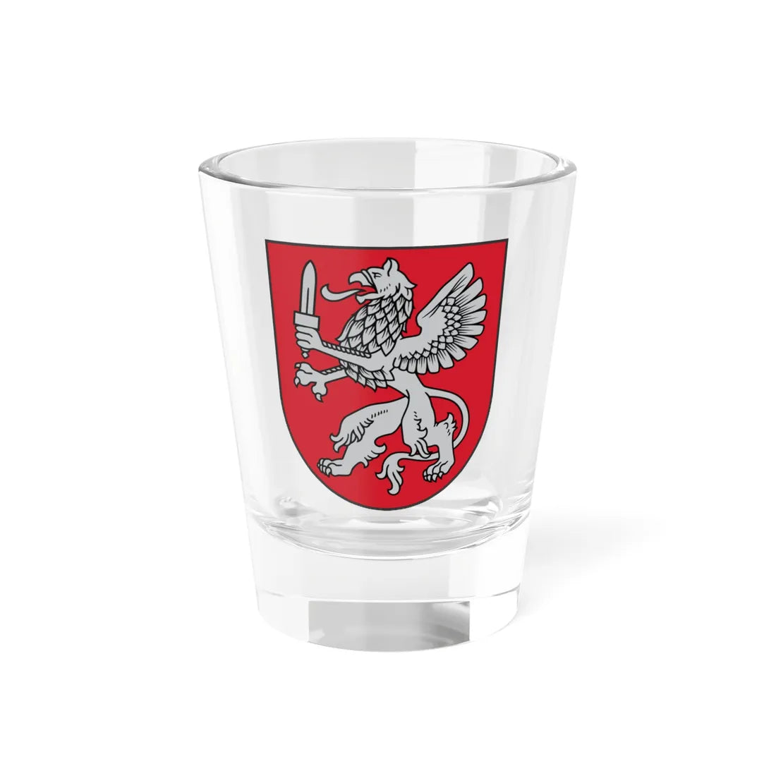 Proposed coat of arms of Latgale (Latvia) (Coat of Arms) Shot Glass 1.5oz 1.5oz - Go Mug Yourself